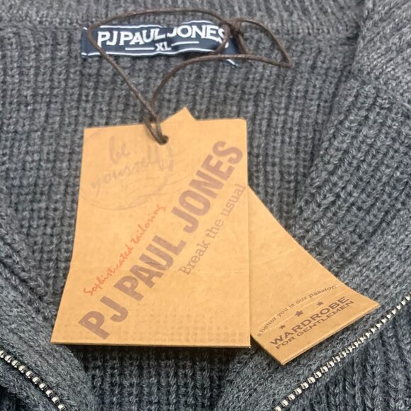 PJ PAUL JONES Men's Full Zip Cardigan Sweater - NWT - Picture 6 of 7